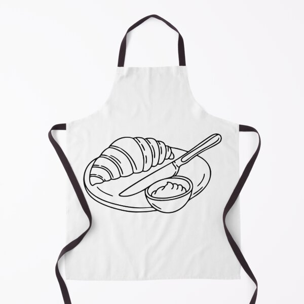Item preview, A Croissant with a Dish of Jam with a Knife on the Dinner Table designed and sold by rasagamastore.
