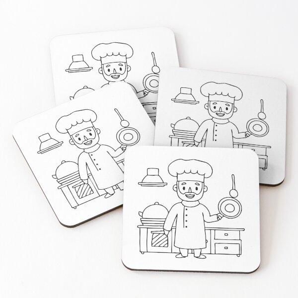 Item preview, A Chef Holding a Pan in the Kitchen designed and sold by rasagamastore.