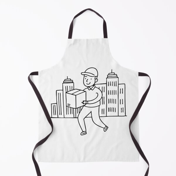 Item preview, A Courier Carrying a Box in a City designed and sold by rasagamastore.