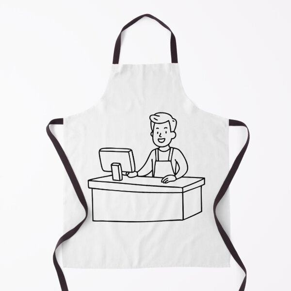 Item preview, A Cashier at a Checkout Counter designed and sold by rasagamastore.