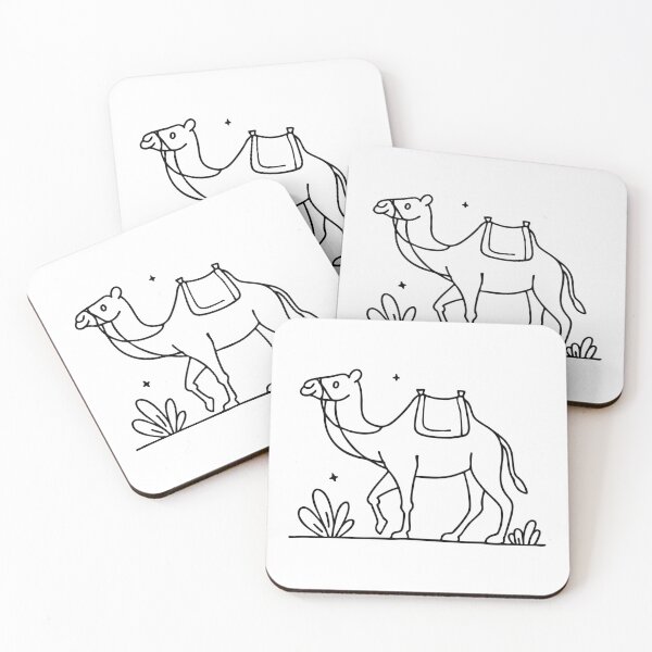 Item preview, A Camel Walking in the Desert with a Saddle designed and sold by rasagamastore.