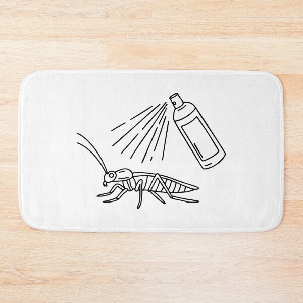 Item preview, A Cockroach on the Floor Being Sprayed with Insect Spray designed and sold by rasagamastore.