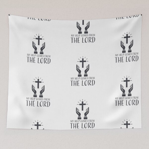 Item preview, Christian Quote - My Help Comes From The Lord designed and sold by CrossCrafted.
