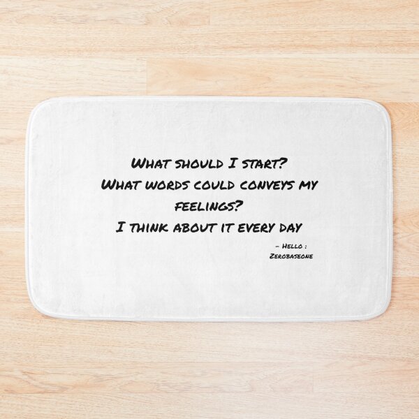 Item preview, Hello By Zerobaseone Lyrics designed and sold by ArtRaftPro.