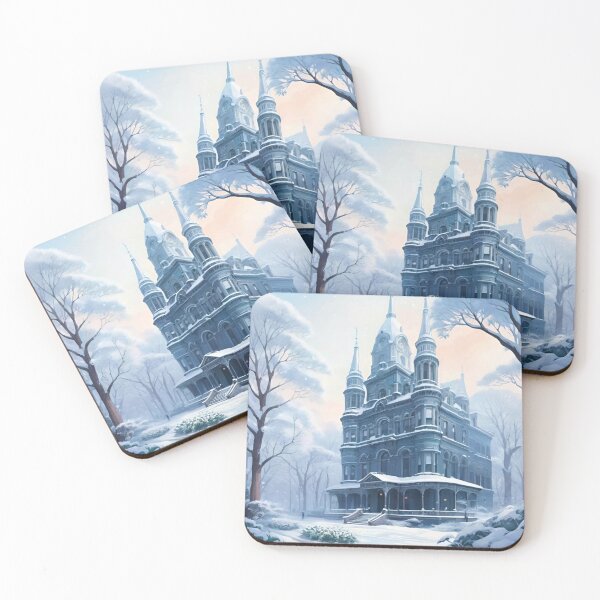 Artikelvorschau, Frozen Mansion in Weihnachtsschnee gehüllt entworfen und verkauft von GrizzlyCollective.