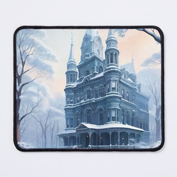Item preview, Frozen Mansion Enveloped in Christmas Snow designed and sold by GrizzlyCollective.