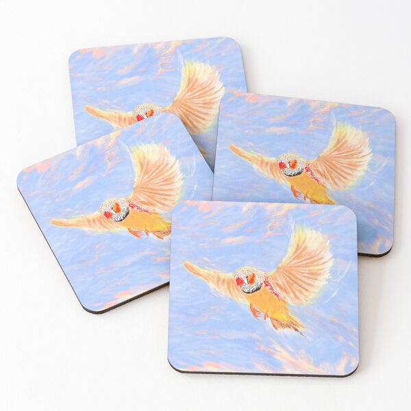 Item preview, Flying Zebra Finches - no. 4 designed and sold by Heuly Horton.