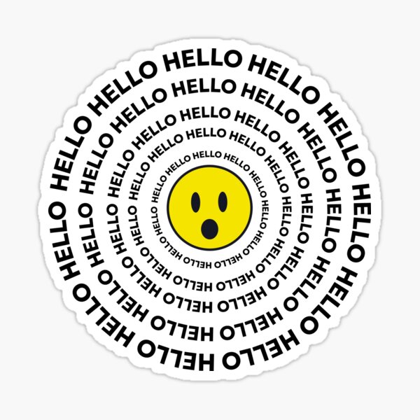 Item preview, Smiley saying hello T-shirts designed and sold by Leon-Cloud.