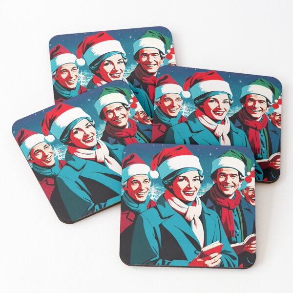 Item preview, Village Carolers Spread Cheer on Christmas Eve designed and sold by GrizzlyCollective.