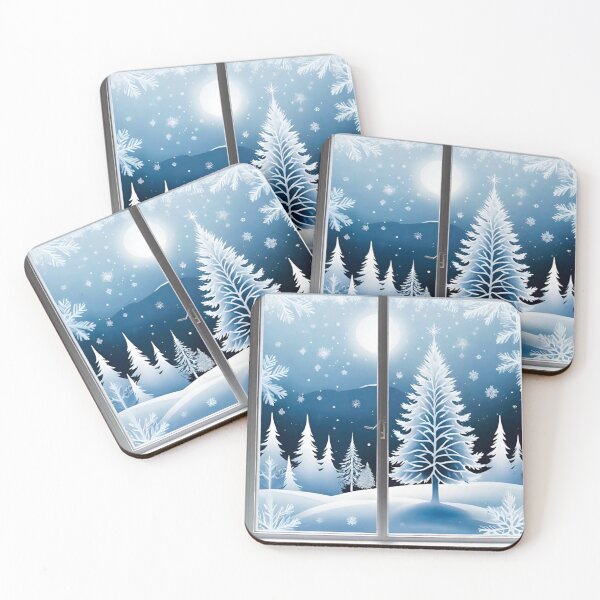 Item preview, Frozen Landscape Framed by Patio Doors designed and sold by GrizzlyCollective.