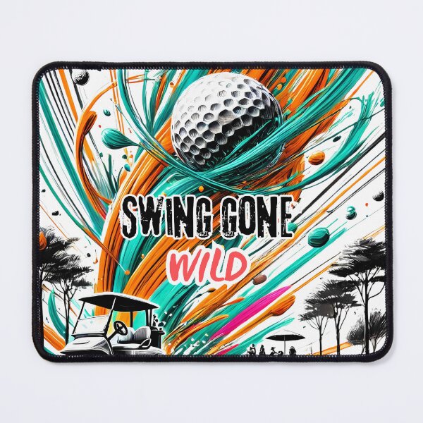 Item preview, Swing Gone Wild - Golf Hilariousness designed and sold by SparkandSeed.