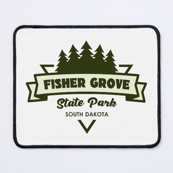 Item preview, Fisher Grove State Park South Dakota Trees And Ribbon designed and sold by bivenart.