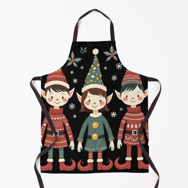 Item preview, Cute Christmas Elves Illustration - Holiday-Themed Design designed and sold by tarzbol.