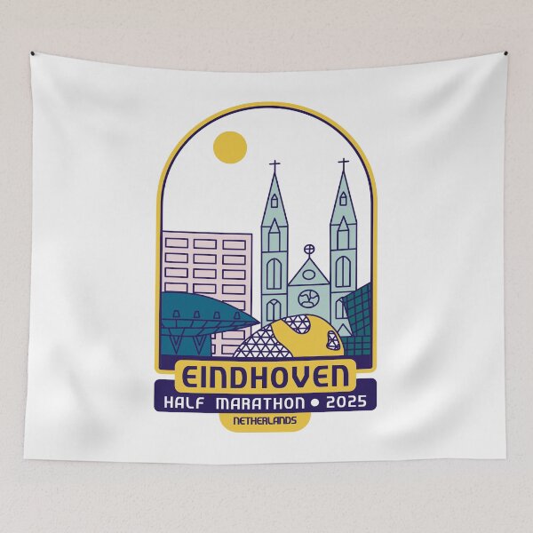Item preview, Eindhoven, Half Marathon – 2025 - Netherlands designed and sold by Moritz Schwäble.