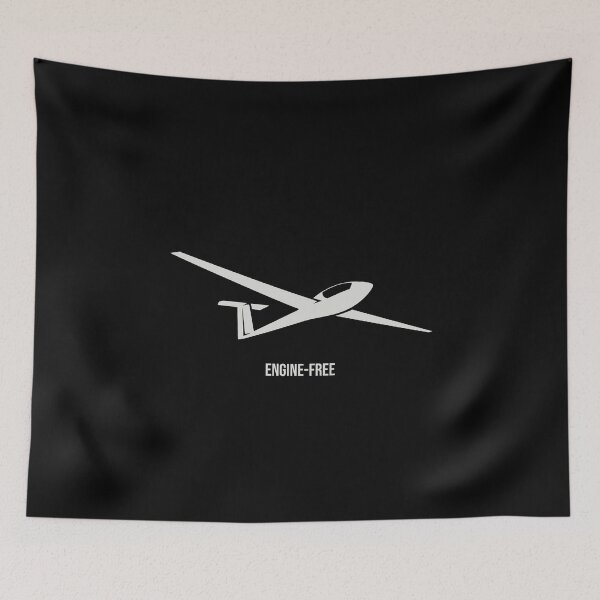 Item preview, Engine-Free Glider Plane Pilot Sailplane aerial floating soaring designed and sold by These_Prints.