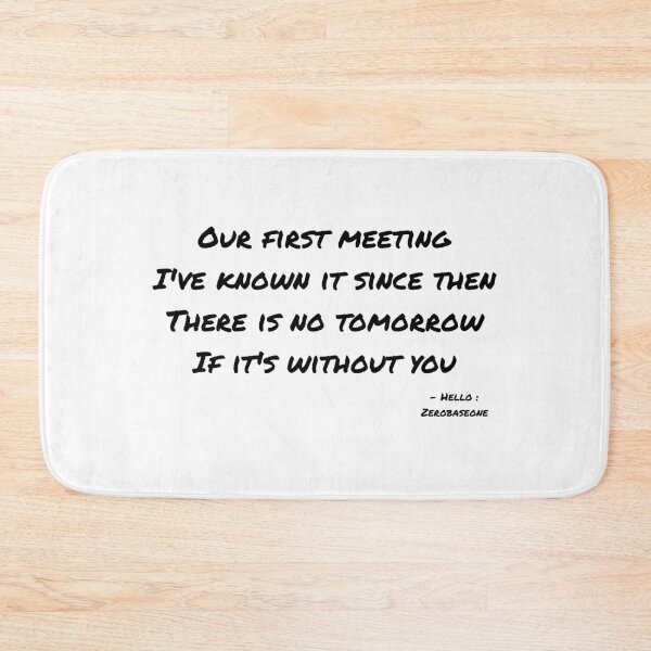 Item preview, Hello By Zerobaseone Lyrics designed and sold by ArtRaftPro.