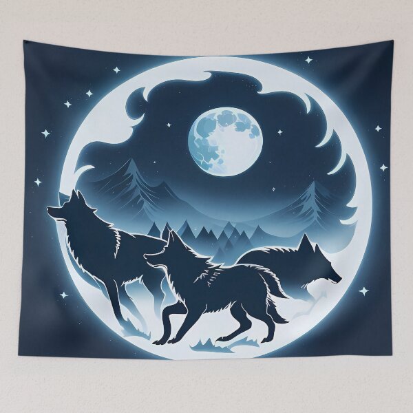 Item preview, Moonlit Wolf Spirit designed and sold by Indie-Chille.