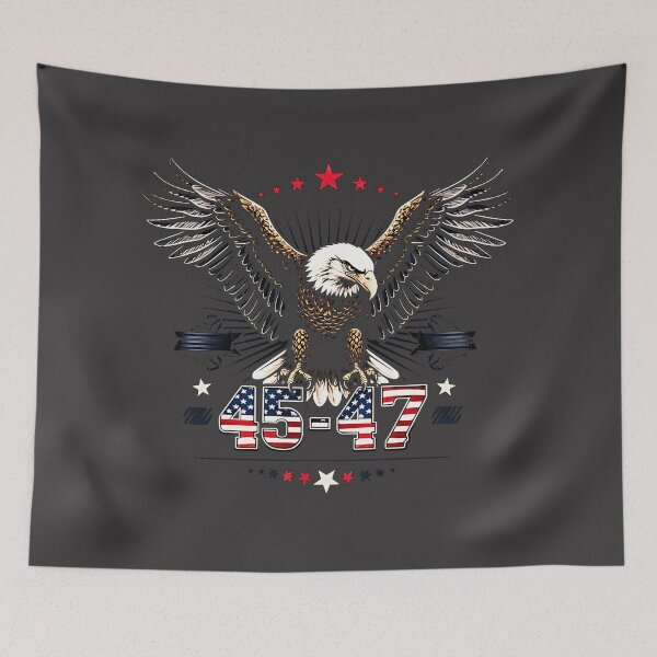 Item preview, Trump 2024 President 45 and 47 American Flag Trump 2024 designed and sold by designsbyphi.