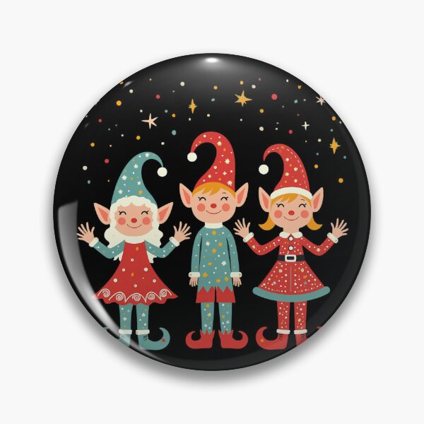 Item preview, Cute Christmas Elves Illustration - Holiday-Themed Design - Dwarfs designed and sold by tarzbol.