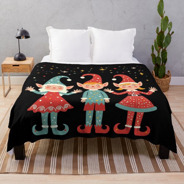 Item preview, Cute Christmas Elves Illustration - Holiday-Themed Design - Dwarfs designed and sold by tarzbol.