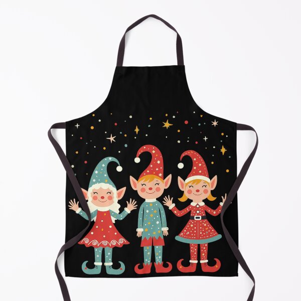 Item preview, Cute Christmas Elves Illustration - Holiday-Themed Design - Dwarfs designed and sold by tarzbol.