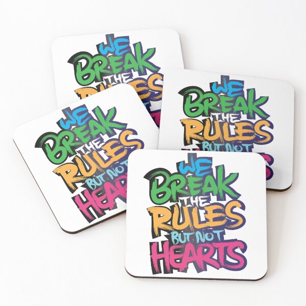 Item preview, Breaking Rules, Not Hearts designed and sold by PURNOMATRA.