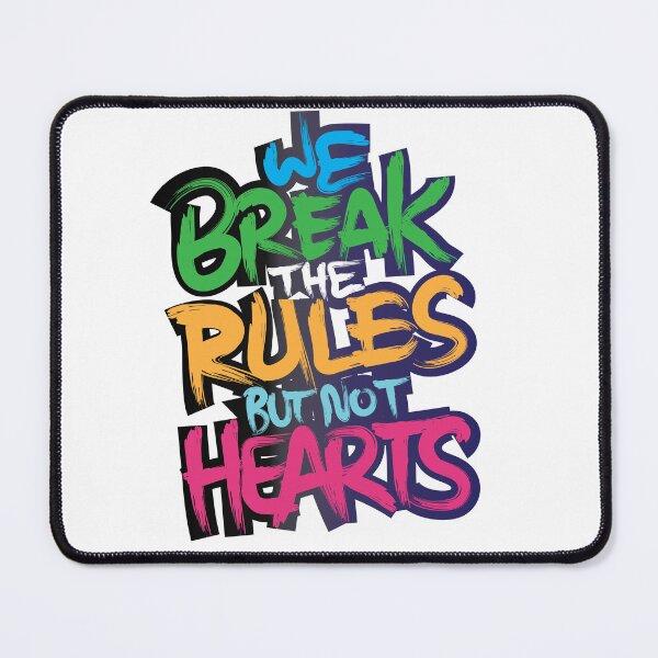 Item preview, Breaking Rules, Not Hearts designed and sold by PURNOMATRA.
