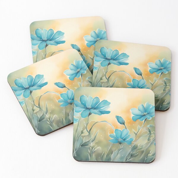 Item preview, Turquoise Flower Meadow designed and sold by CalmnessbyChoice.