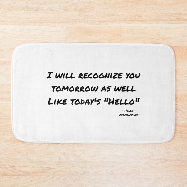 Item preview, Hello By Zerobaseone Lyrics designed and sold by ArtRaftPro.