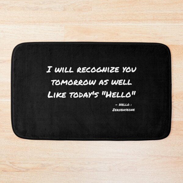Item preview, Hello By Zerobaseone Lyrics designed and sold by ArtRaftPro.