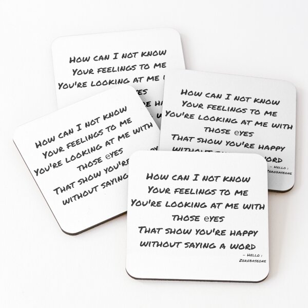Item preview, Hello By Zerobaseone Lyrics designed and sold by ArtRaftPro.