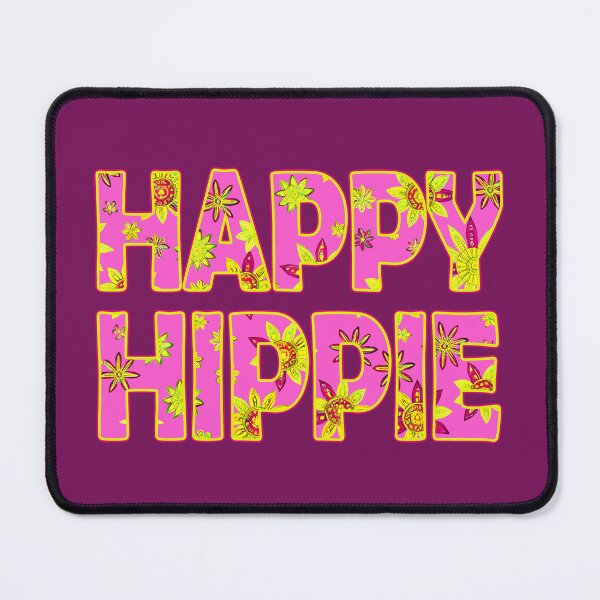 Item preview, Happy Hippie Words Flower Power Free Spirit Hippie Vibes 2 of 4 designed and sold by Beachy.