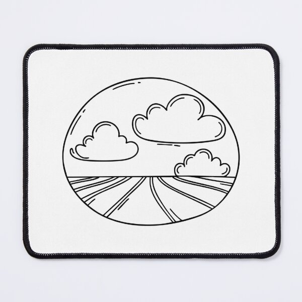 Item preview, Clouds in a Clear Sky with Windy Air in the Open Field designed and sold by rasagamastore.