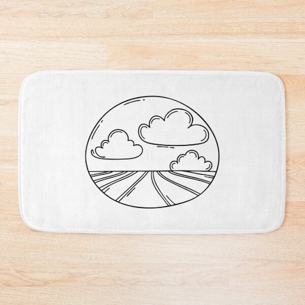 Item preview, Clouds in a Clear Sky with Windy Air in the Open Field designed and sold by rasagamastore.