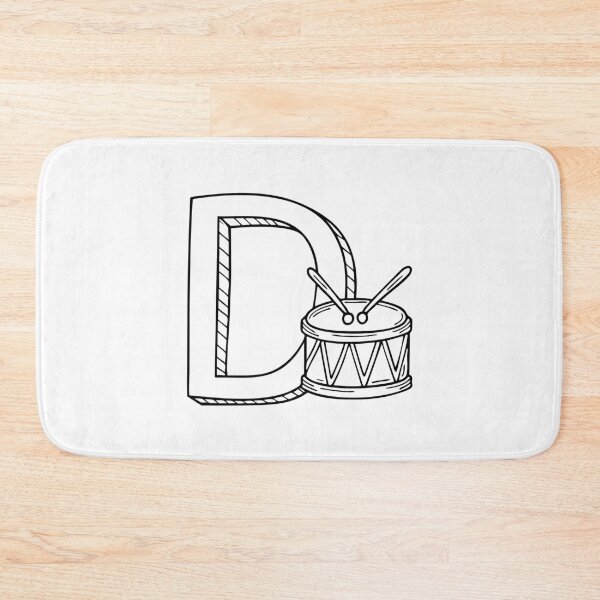 Item preview, A Drum beside letter D designed and sold by rasagamastore.