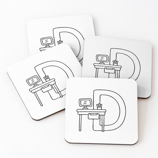 Item preview, A Desk beside letter D designed and sold by rasagamastore.