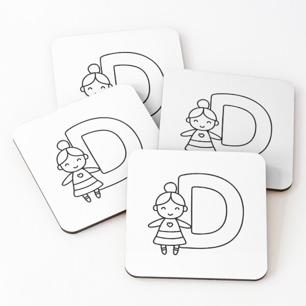 Item preview, A Doll beside letter D designed and sold by rasagamastore.
