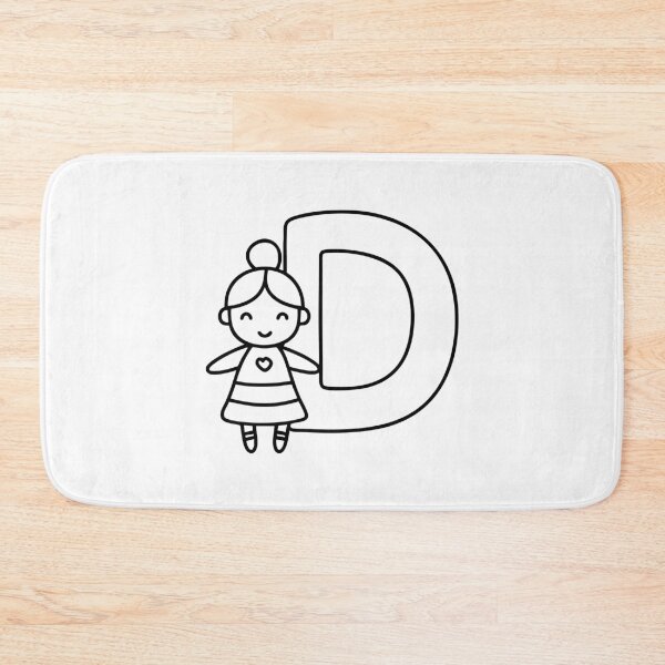 Item preview, A Doll beside letter D designed and sold by rasagamastore.
