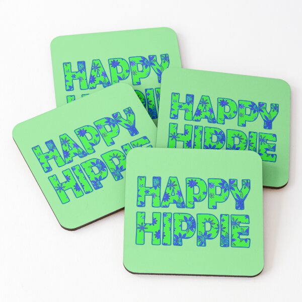Item preview, Happy Hippie Words Flower Power Free Spirit Hippie Vibes 3 of 4 designed and sold by Beachy.
