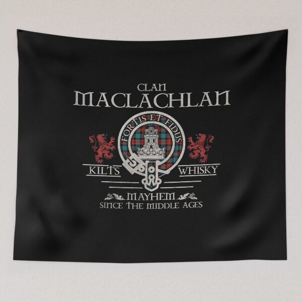 Artikelvorschau, Clan Maclachlan Tartan Wappen Familientreffen Highland Games entworfen und verkauft von Clan1093.