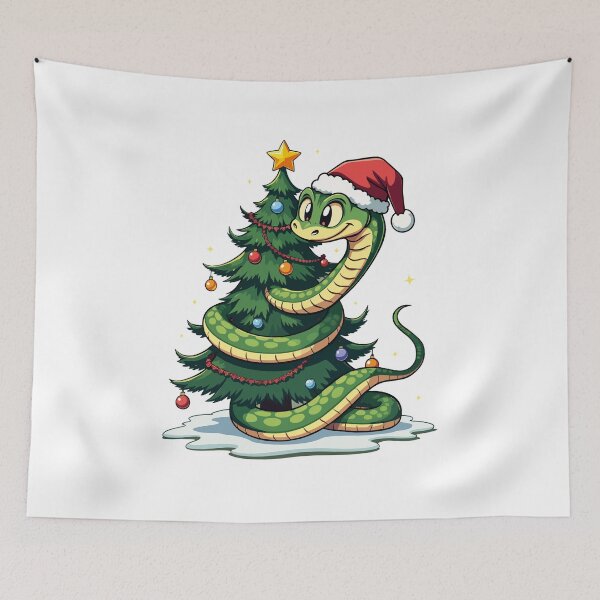 Item preview, snake christmas designed and sold by Krasnovaovaova.