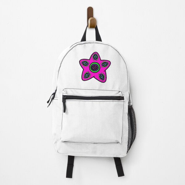 Item preview, Sci-Fi  Alien Star Flower Eye Pattern Profile - Pink , Green, Purple, Blue, Black, White designed and sold by RainbowDoveShop.
