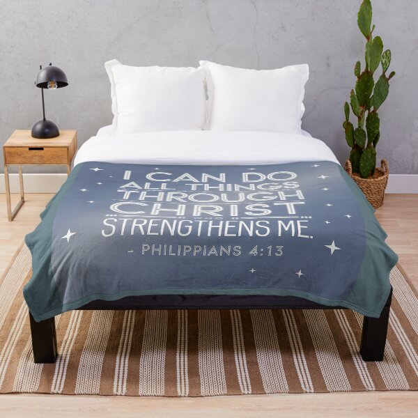 Artikelvorschau, I Can Do All Things Through Christ - Philippians 4:13 - Christian entworfen und verkauft von FeelGoodTee.