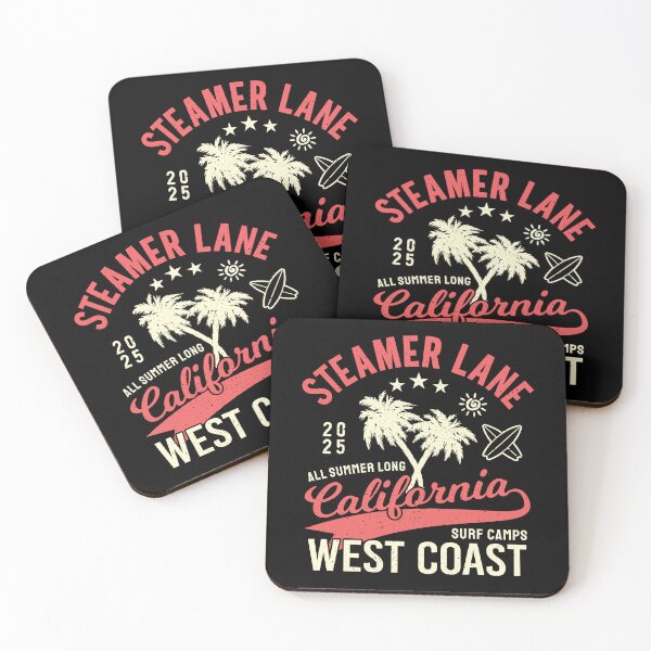 Item preview, Steamer Lane Surf Camp Surfing Santa Cruz Pacific West Coast California designed and sold by eclecTEEq.