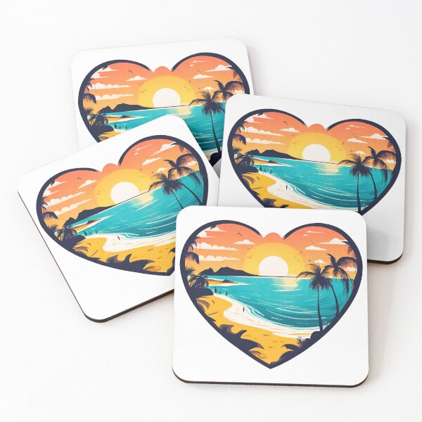 Item preview, Heart-Shaped Dreamy Beachscape 4 designed and sold by Tom-Johnson.