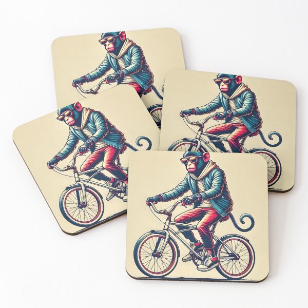 Item preview, Cool Monkey Riding a Bike designed and sold by unrealartwork.