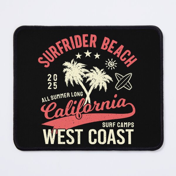 Item preview, Surfrider Beach Surf Camp Surfing Malibu Lagoon West Coast California designed and sold by eclecTEEq.