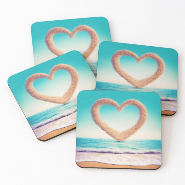 Item preview, Heart-Shaped Dreamy Beachscape 6 designed and sold by Tom-Johnson.