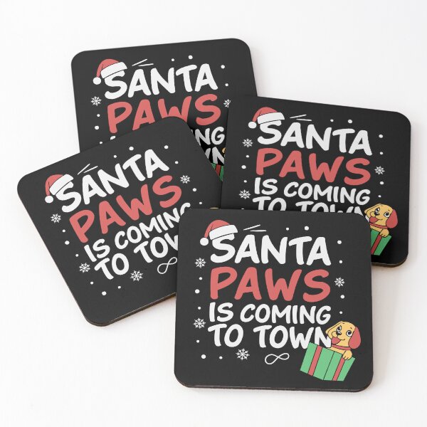 Item preview, Santa Paws Is Coming to Town - Funny Christmas Pets designed and sold by tmerchtrends.