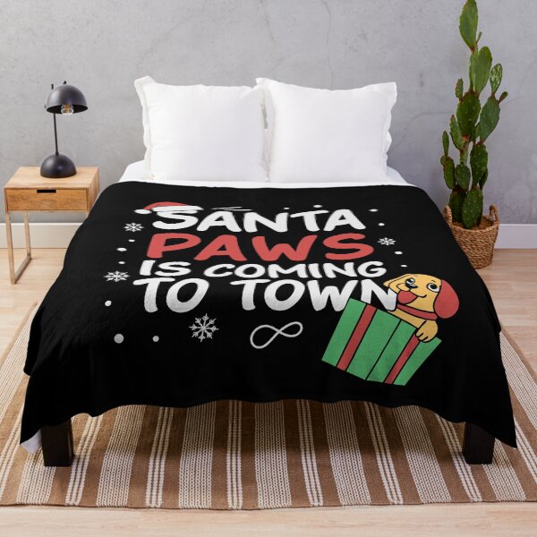 Item preview, Santa Paws Is Coming to Town - Funny Christmas Pets designed and sold by tmerchtrends.